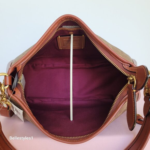 COACH Cary Signature Canvas & Calf Leather w Convertible Straps Crossbody 🎈$238 - Picture 14 of 16